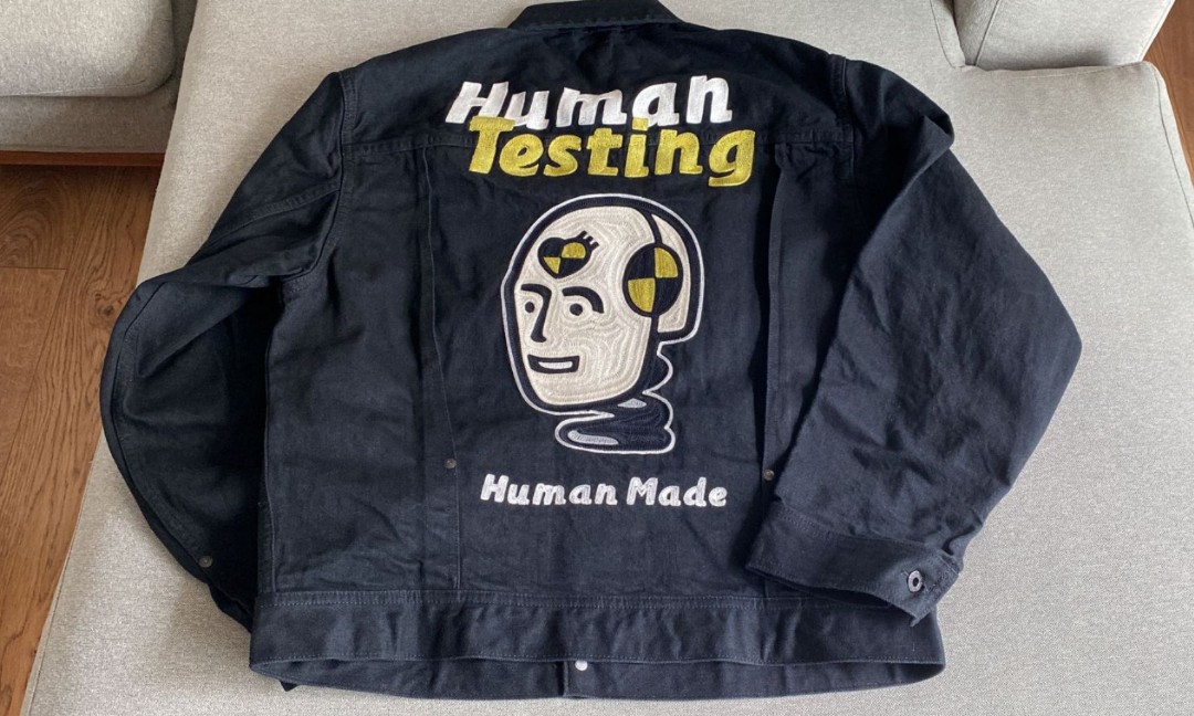 Human Testing Denim Jacket, 男裝, 外套及戶外衣服- Carousell
