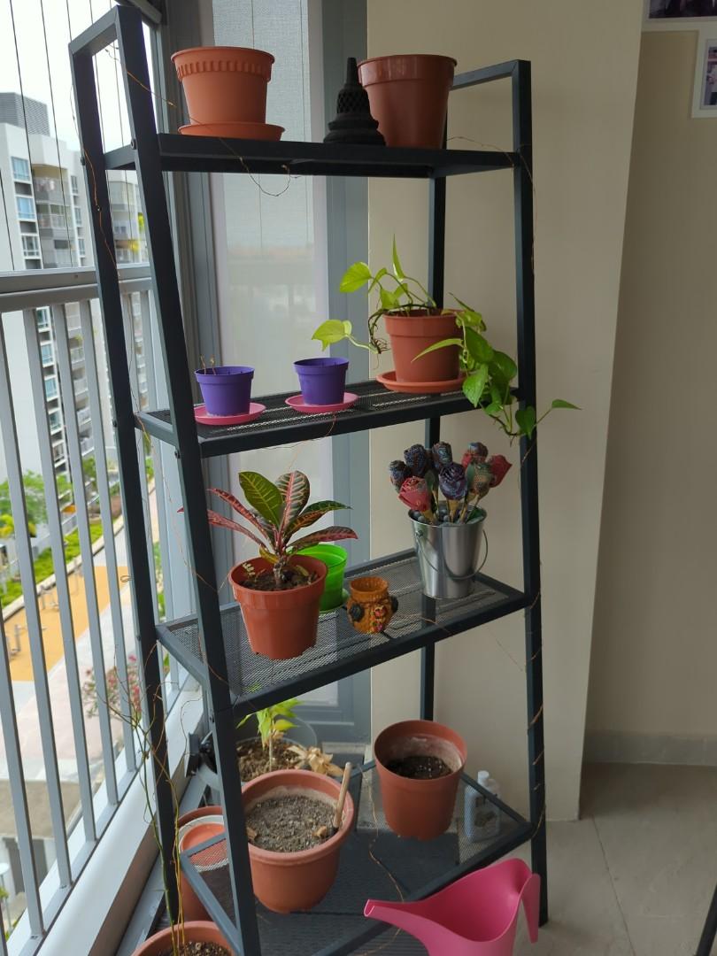 Ikea metal shelf, Furniture & Home Living, Furniture, Shelves,