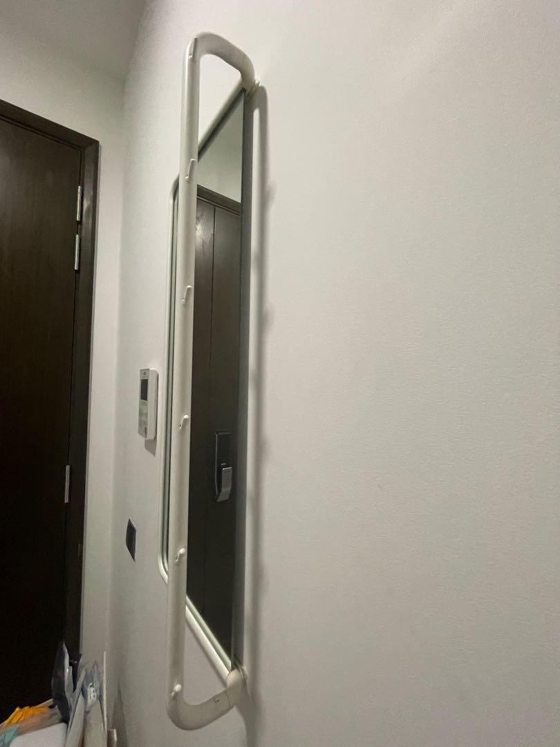 Ikea wall Mirror with hooks and holders, Furniture & Home Living, Home