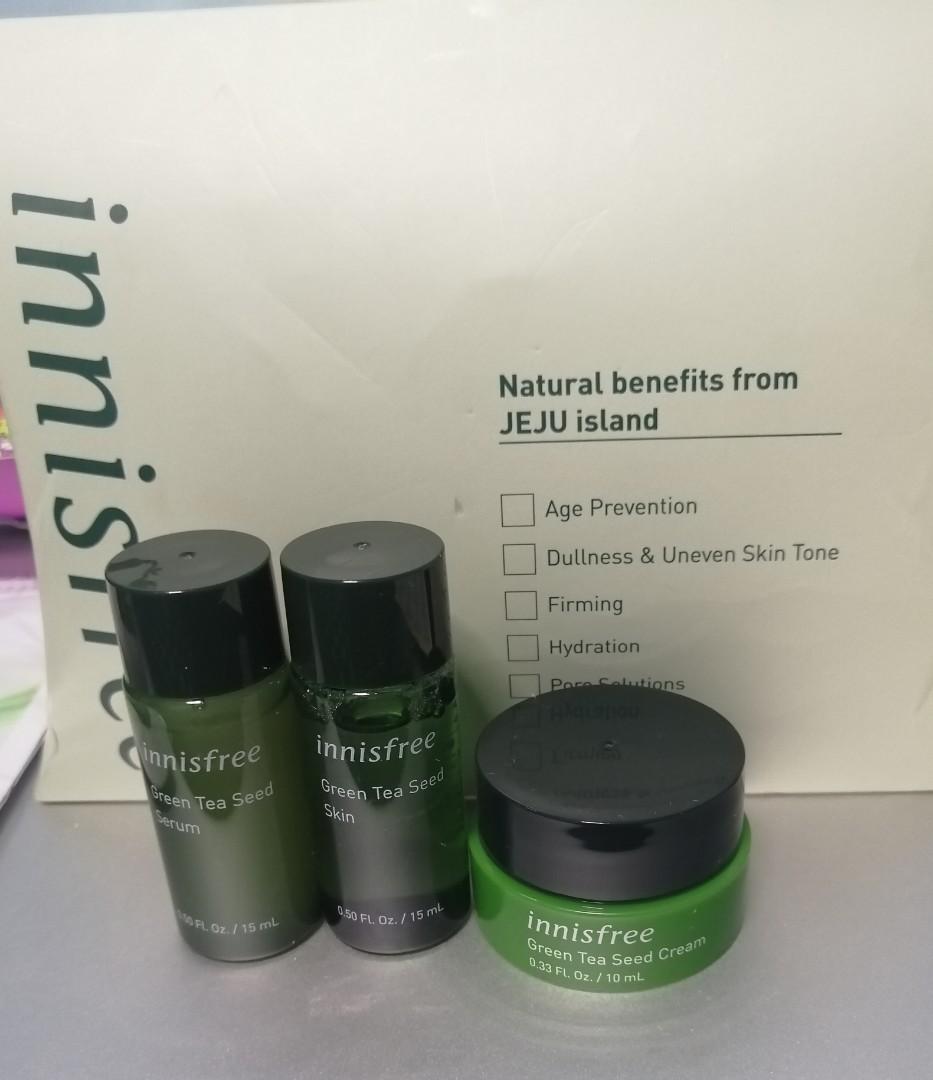 Innisfree Green Tea Series Sample Kit, Beauty & Personal Care, Face