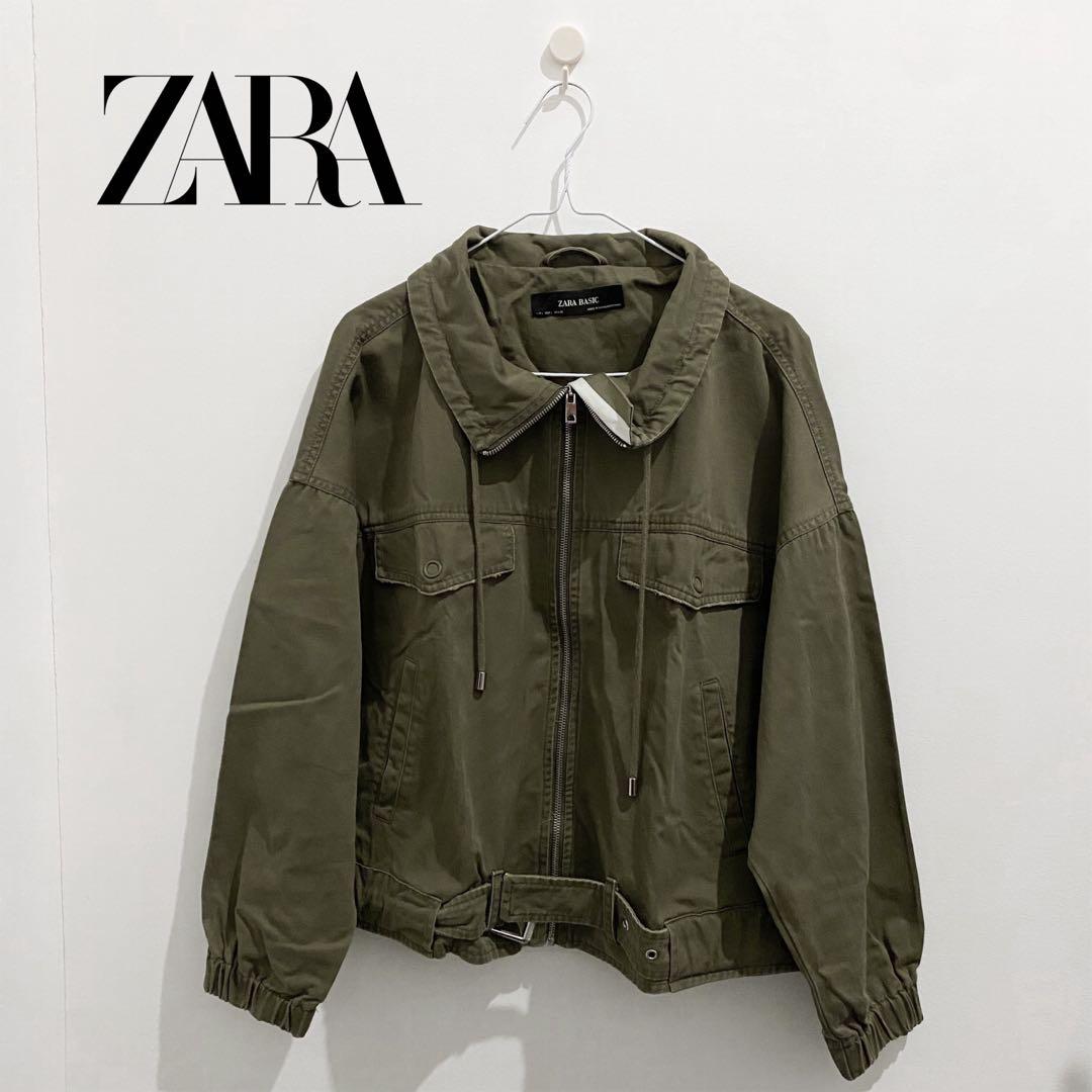 Jaket ZARA army Fesyen Wanita Pakaian Wanita Baju Luaran di Carousell