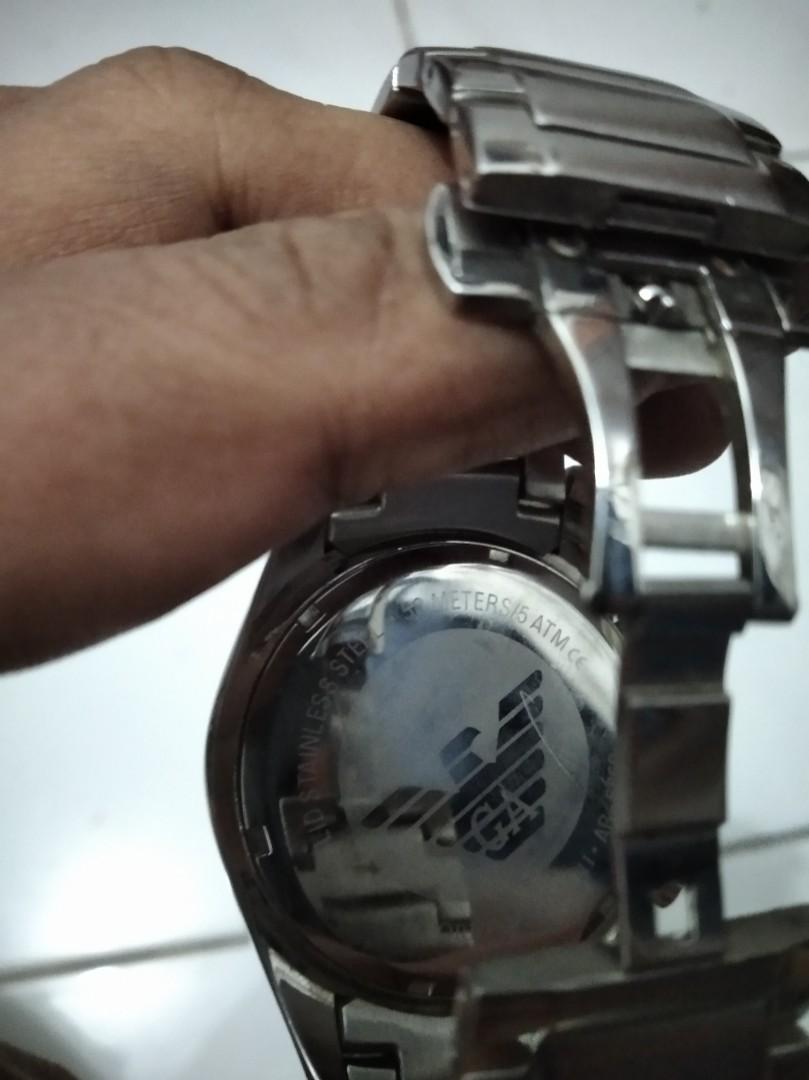 Jam tangan pria original Emporio Armani AR5869 Preloved Fesyen Pria Jam Tangan di Carousell