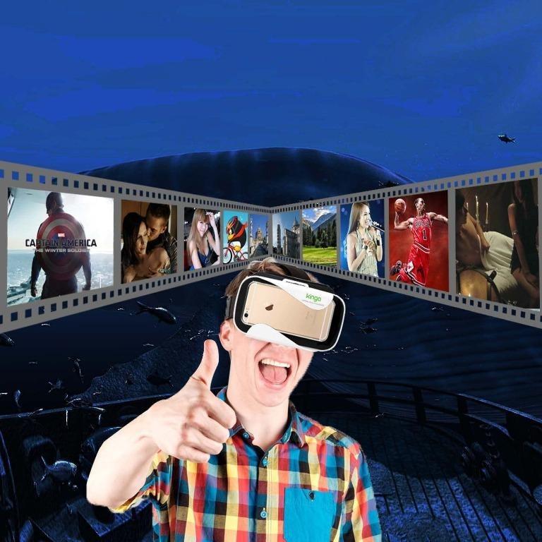 KINGA VR Glasses VR Headset for Smartphone of 4.76.0 Inches Android