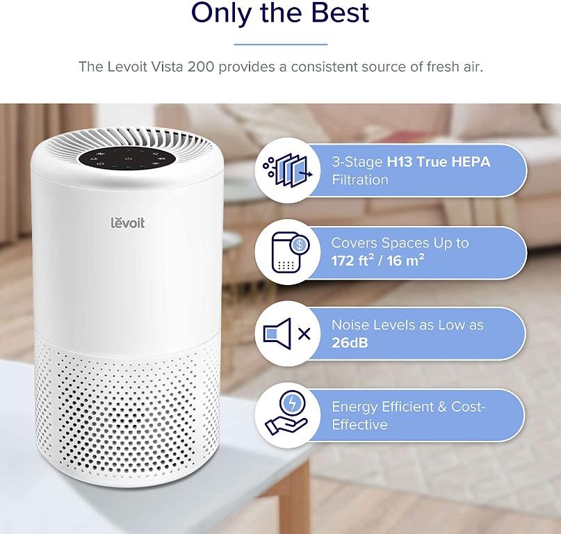 Levoit air purifier for sales home allergies and mold