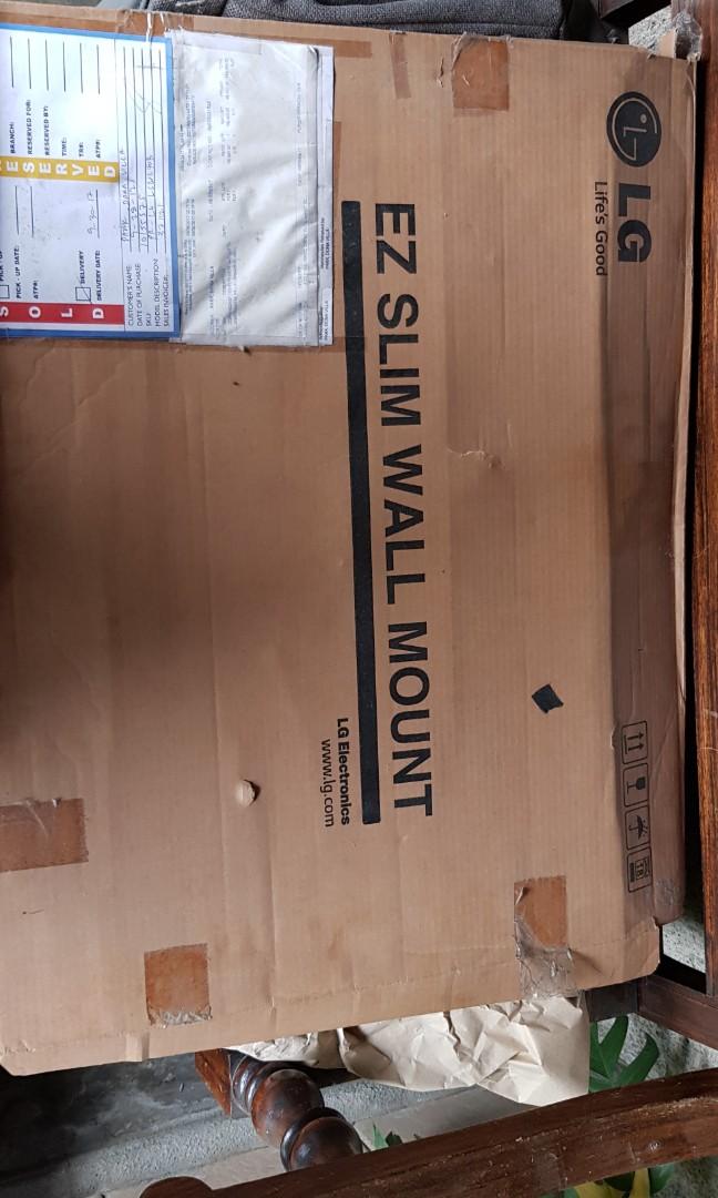 Lg Wall mount T. V Bracket (Category: TV Parts & Accessories) located in Quezon City. Submitted by aly67 (Listing ID 1152955368, Image 3). Description: Brand new unused Lg wall mount tv bracket for 65" and up only. heavy duty. For faster transaction kindly txt or call 09189155919.