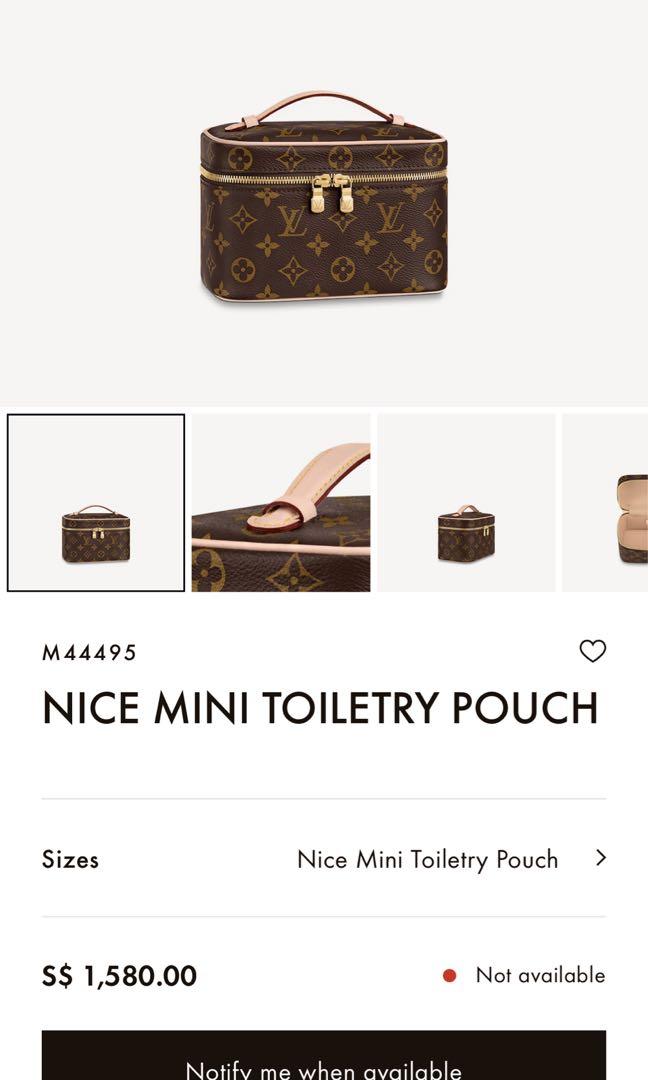 Shop Louis Vuitton Nice mini toiletry pouch (M44495) by Lot*Lot