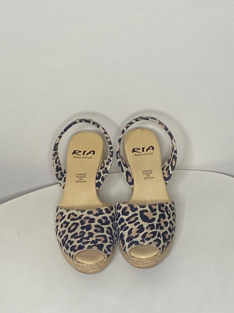 Cheetah print wedge store sandals