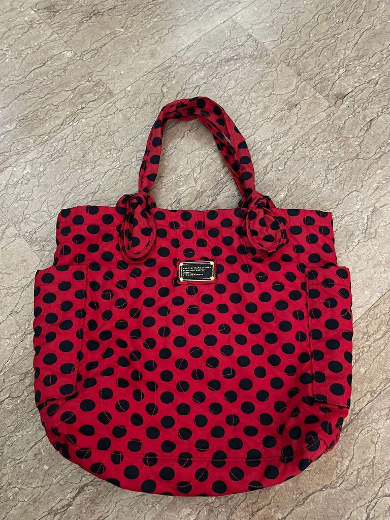 Marc Jacob s Pretty Tate Polka Dot Tote Bag Women s Fashion Bags