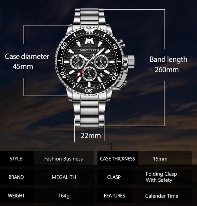 Megalith fashion business best sale watch
