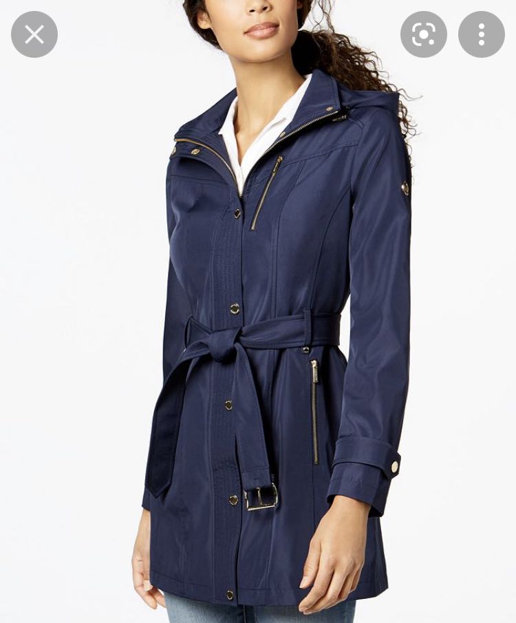 Michael Kors Soft Shell Belted Raincoat Women s Fashion Clothes on Carousell