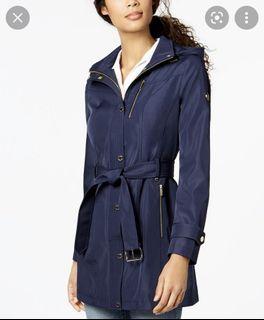 Michael Kors Soft-Shell Belted Raincoat