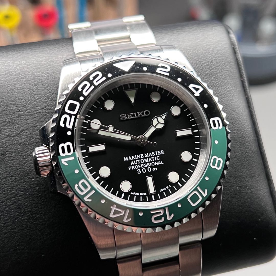 MOD] Seiko Green GMT with NH35 Movement, Men's Fashion, Watches &  Accessories, Watches on Carousell