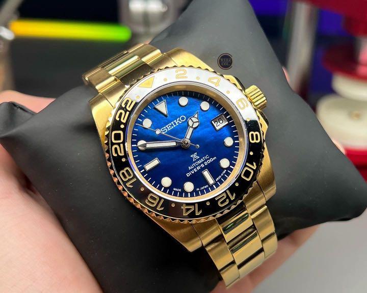 MOD] Seiko MOP Gold Sub with NH35 Movement, Men's Fashion, Watches &  Accessories, Watches on Carousell