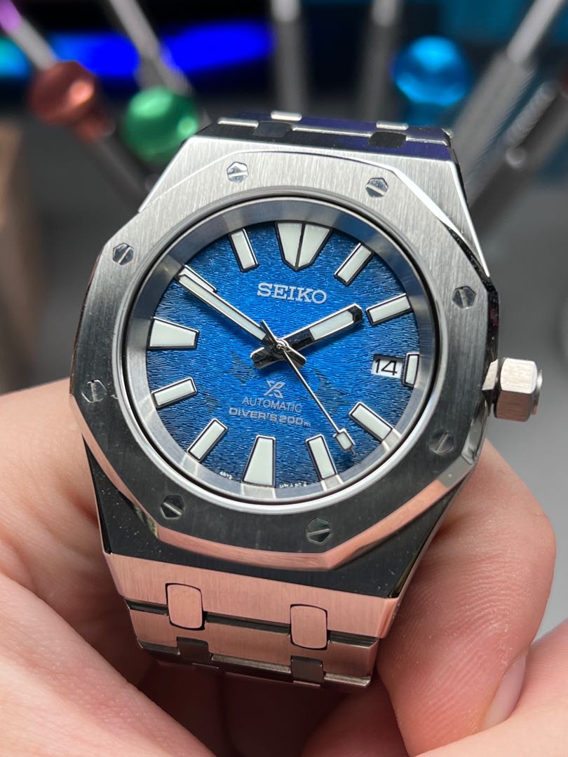 MOD] Seiko SRPE33 Royal Oak with NH35 Movement, Men's Fashion, Watches &  Accessories, Watches on Carousell