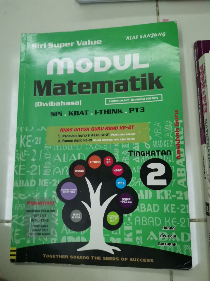 MODUL MATEMATIK DWIBAHASA MATHEMATICS FORM 2, Hobbies & Toys, Books ...