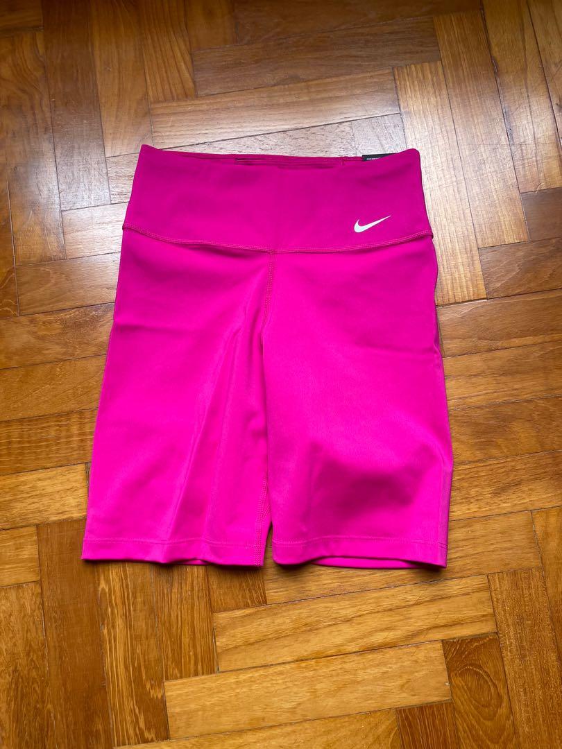 nike pink biker shorts