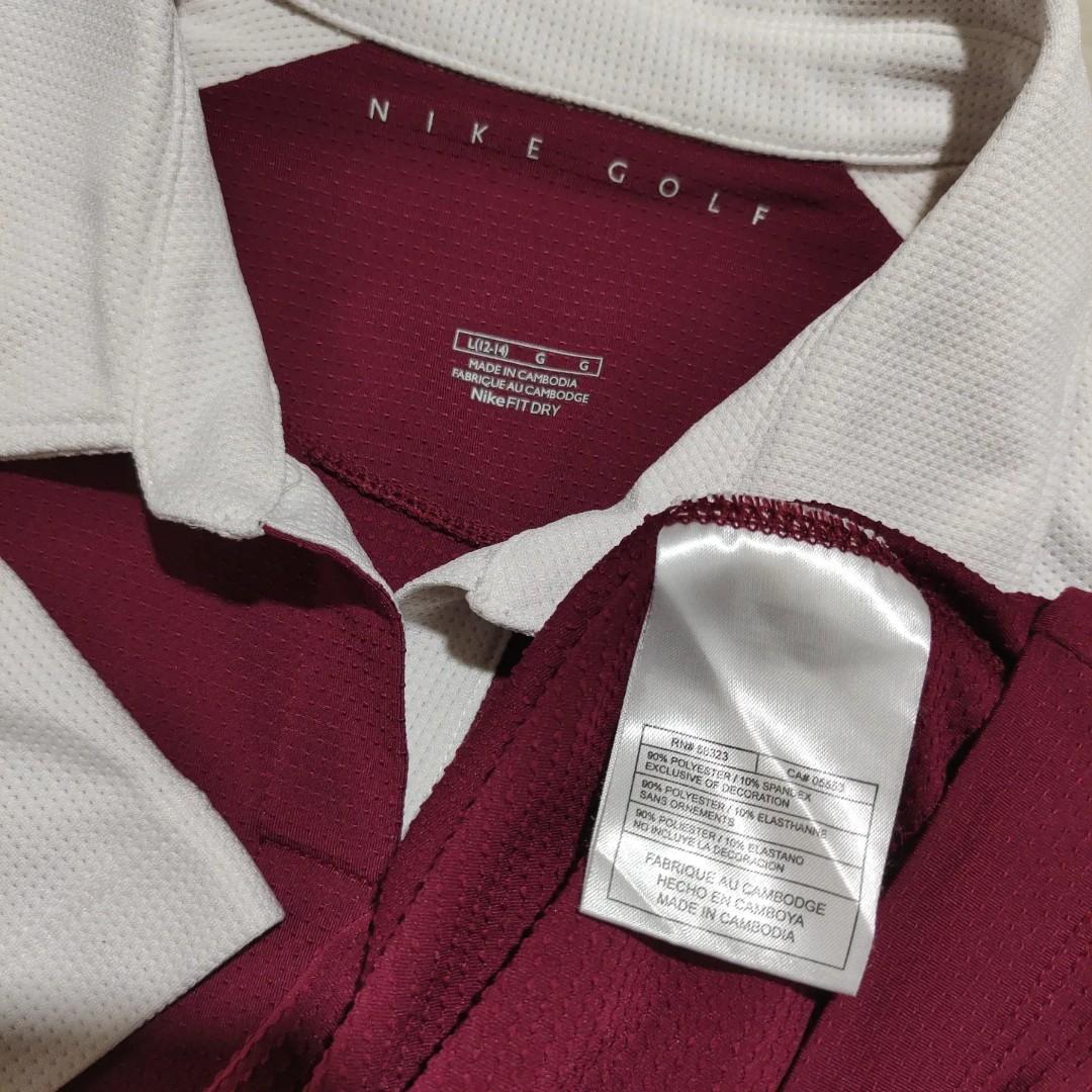 Nike Golf for ladies Maroon and white 