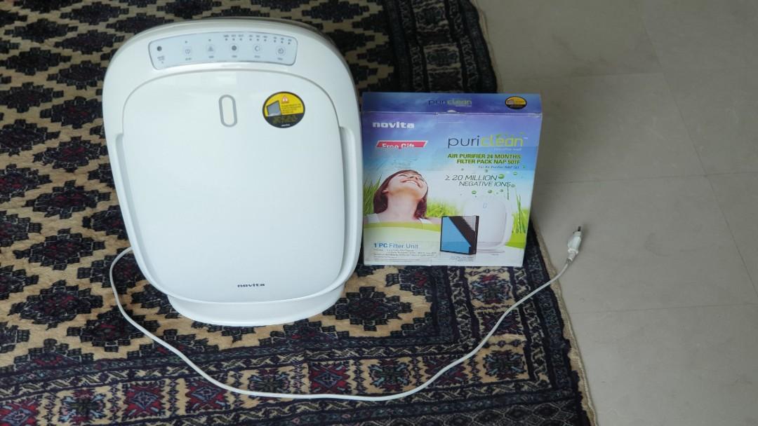 Novita Air Purifier Puriclean NAP501 5 step air cleaning, TV & Home Appliances, Air