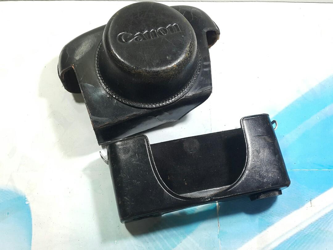 Original Canon Canonet Leather Fullcase (Category: Cameras) located in Paranaque City. Submitted by vintagepopsicle (Listing ID 1152821649, Image 2). Description: Rare / Hard to find FullCase / Halfcase for the Original Canonet Rangefinder with the bottom Advance Lever (see pics). Halfcase only mode looks really good and lets you protect your vintage canonet from scratches and dings while shooting. Also gives better grip and heft. Use the fullcas