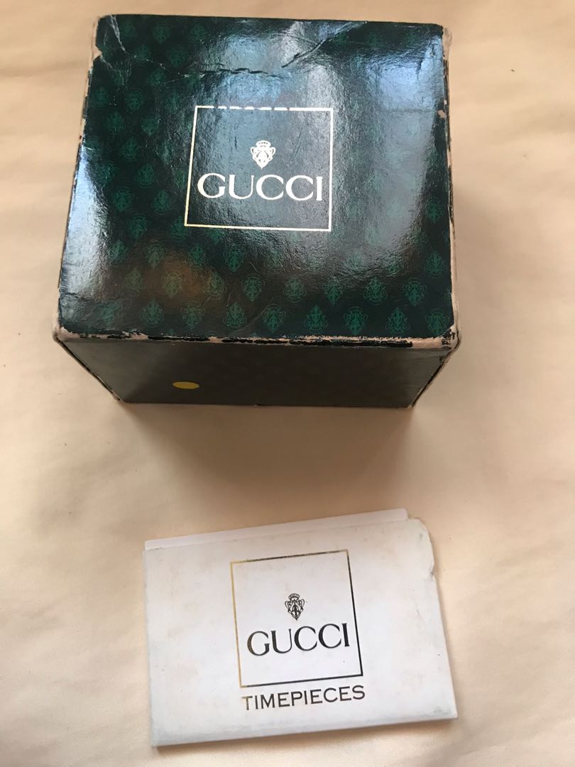 Original Gucci Box and warranty only, Luxury, Watches on Carousell