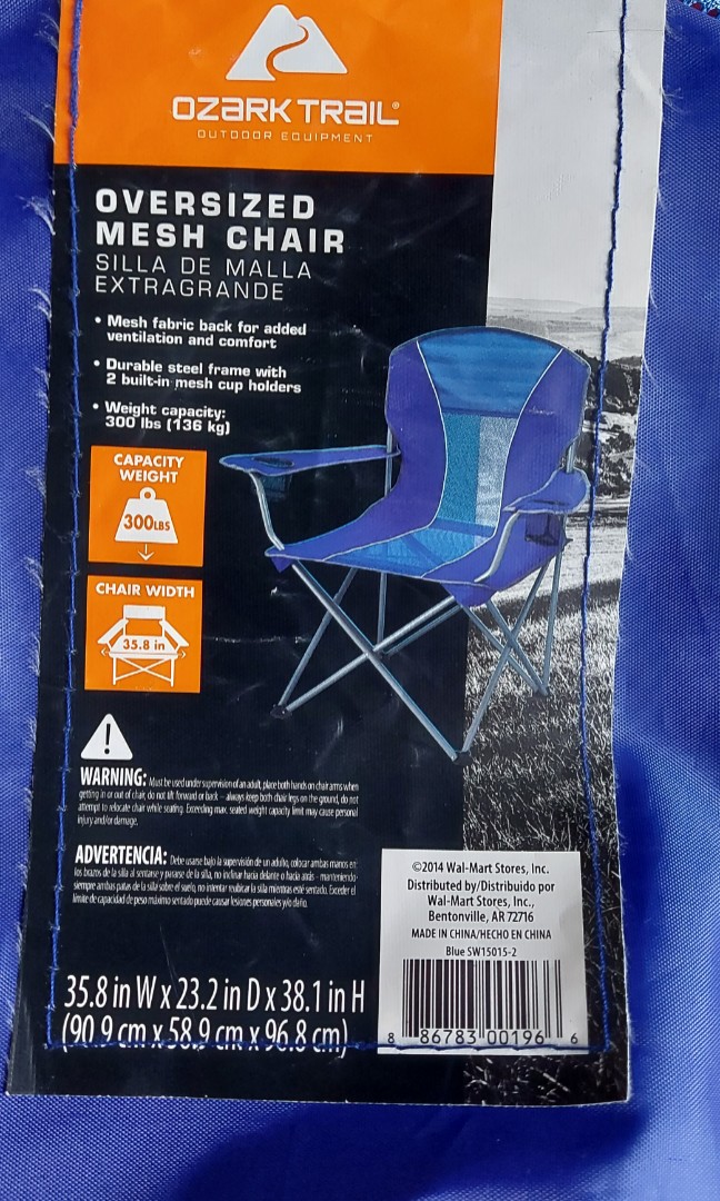 Ozark trail shop oversized mesh chair