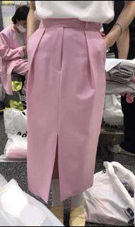 Pink Skirt Korean Style M size