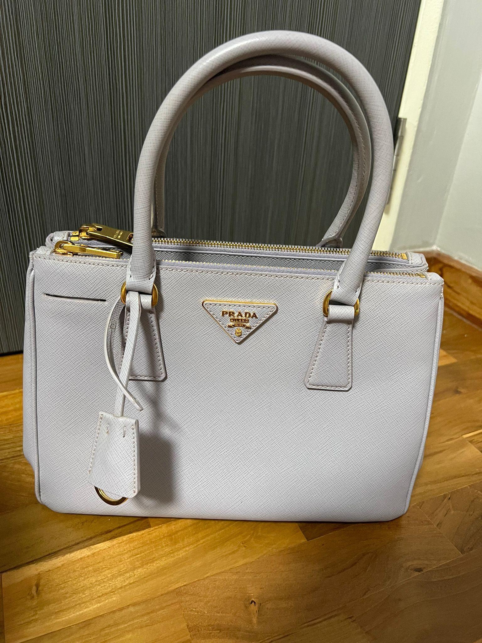 Prada Saffiano bag in Lilac, Luxury, Bags & Wallets on Carousell