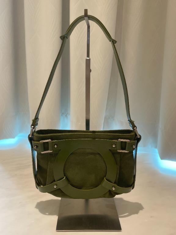 Ferragamo suede sale bag