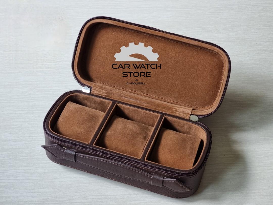 PREMIUM 3 slot Watch Roll Case Watch Travel Case Watch Case Watch Box Watch Organiser For