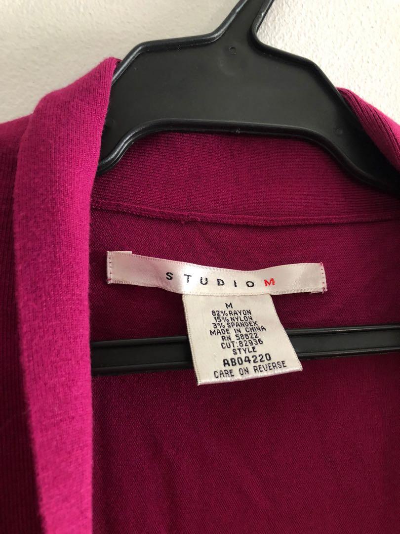 Purple Violet Cropped Cardigan (Category: Coats, Jackets and Outerwear) located in Taguig. Submitted by declutteringthings0908 (Listing ID 1152897422, Image 3). Description: Cropped style RFS: decluttering MOP: BPI, BDO, or GCash.