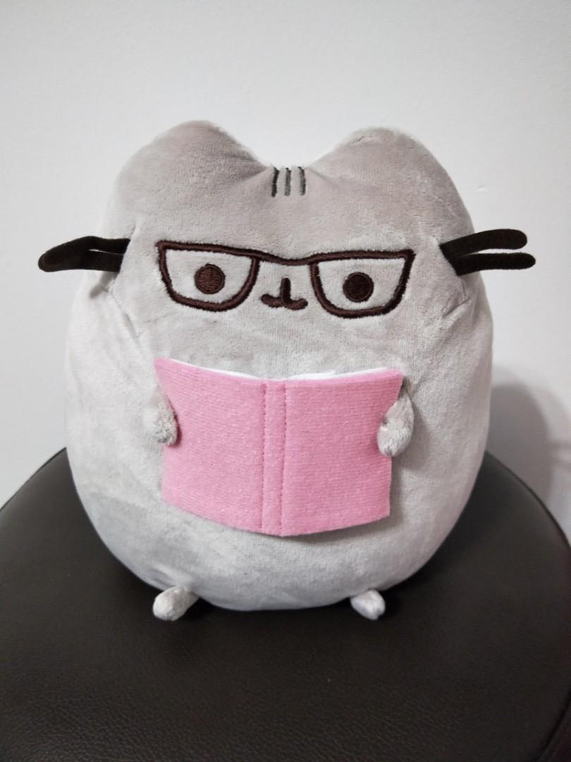 Pusheen plush reading a book 9.5
