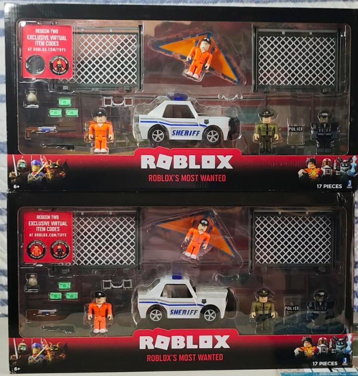 ROBLOX ACTION COLLECTION - MOST WANTED PLAYSET (Category: Action & Battle Toys) located in Valenzuela. Submitted by 11francispaulo (Listing ID 1152779452, Image 1). Description: Brand new Original Roblox Merchandise With Virtual Code Included Assemble the ultimate Roblox toy collection with these iconic characters from your favorite games and experiences. Each mystery box contains a figure and an exclusive virtual item code. Collect them all! Bri