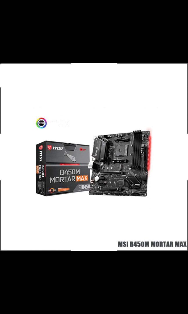 Msi mortar b450m best sale