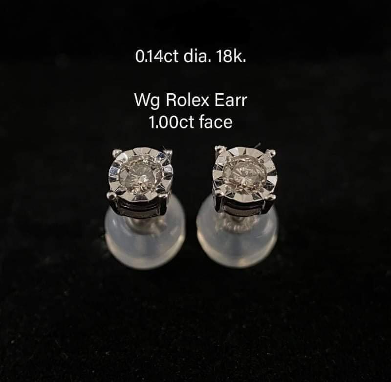 Rolex earrings for sale top
