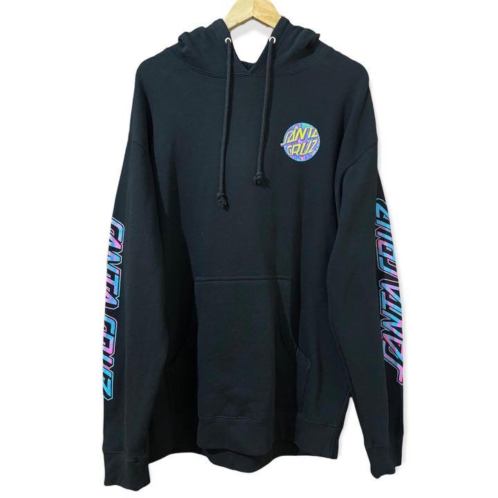 Santa cruz spill new arrivals dot black hoodie