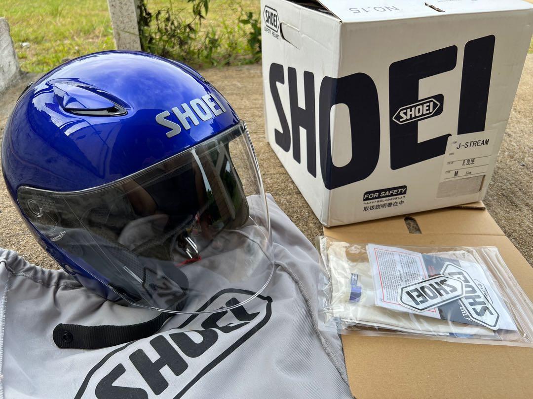 Shoei j hot sale stream biru