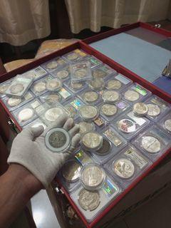 Silver coins Numismatic & bullion silver