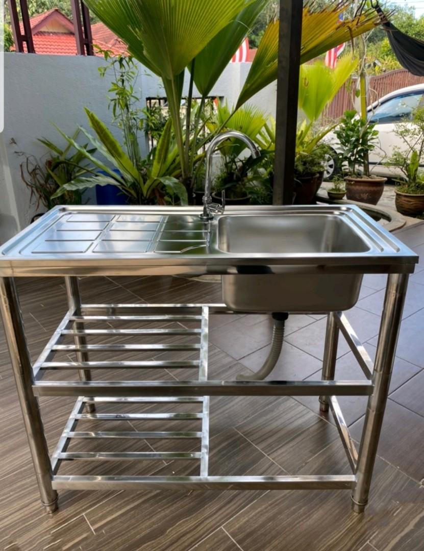 Stainless Steel Sink Rack Rak Sinki Rak Dapur Kitchen Rack ...