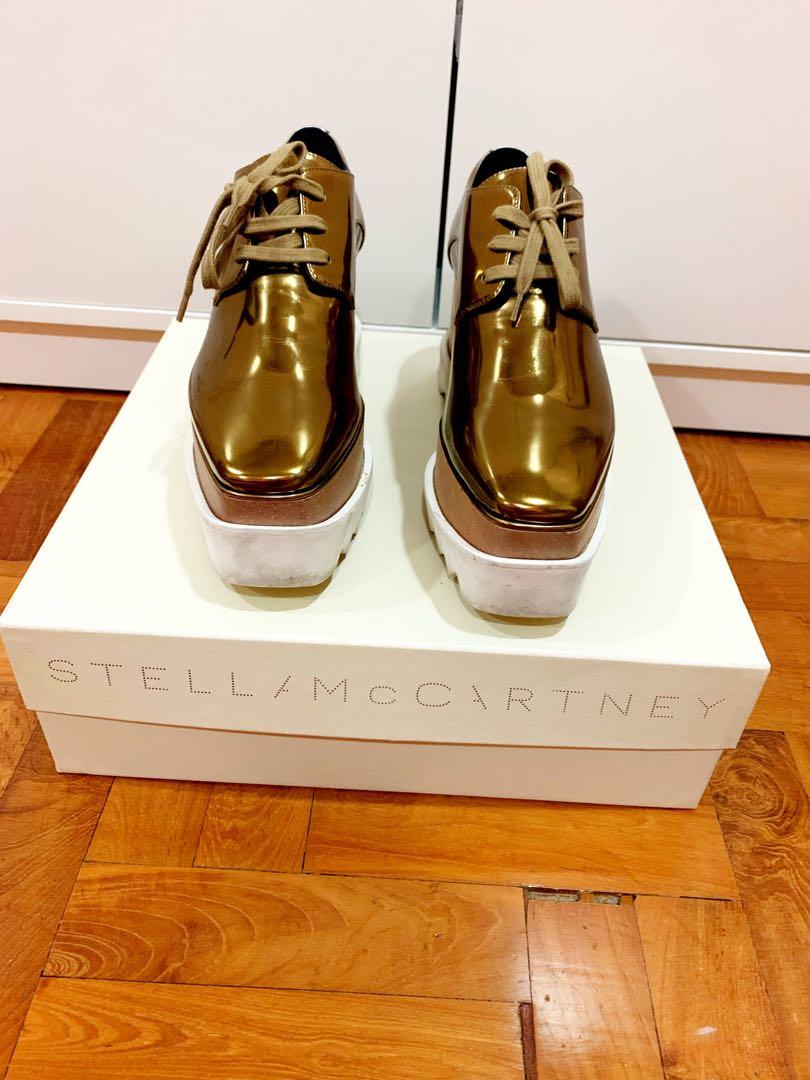 Gold stella mccartney shoes online