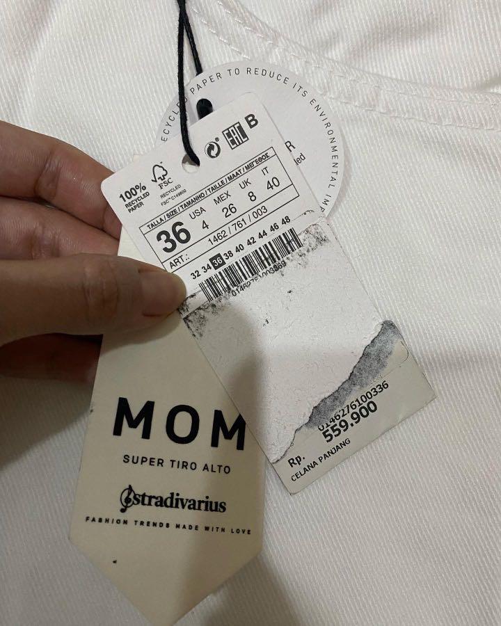 stradivarius mom super tiro alto jeans 