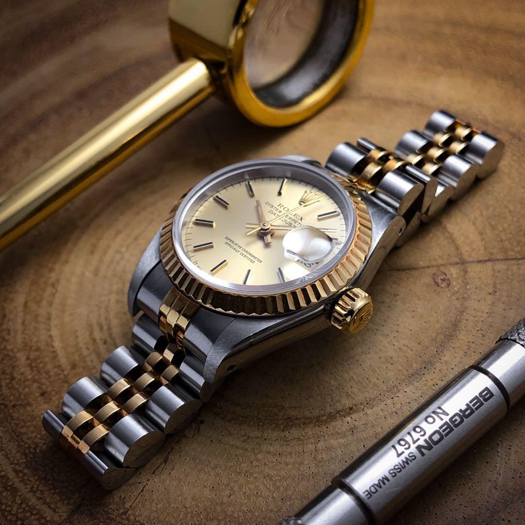rolex green sticker 69173