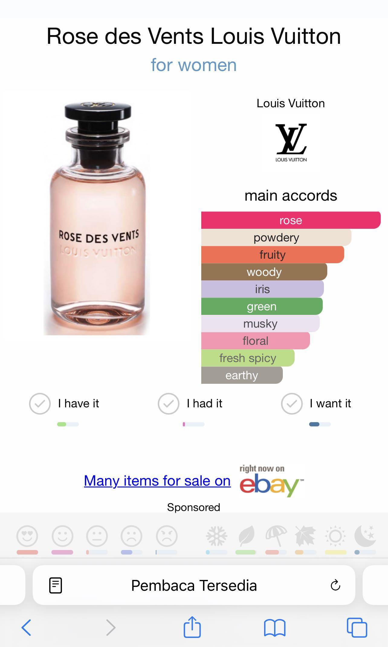 Lv rose best sale des vents review