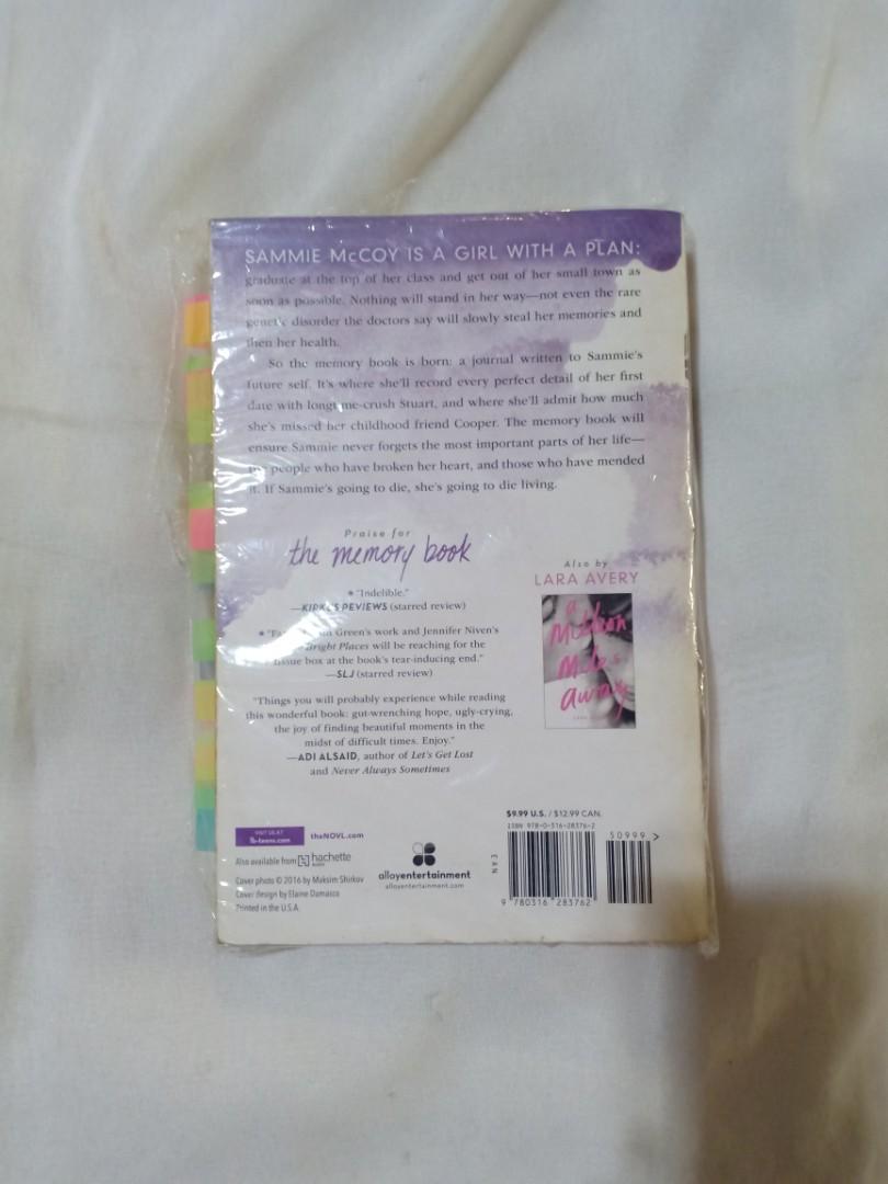 The memory book by Lara avery, Hobbies & Toys, Books & Magazines