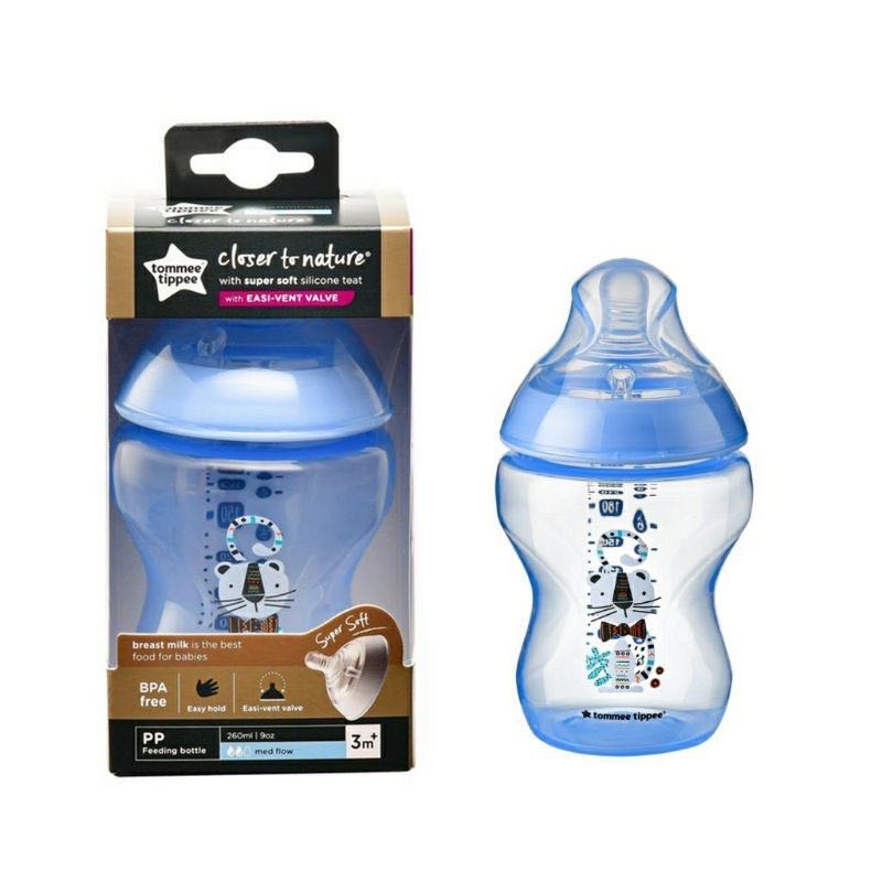 Tommee Tippee Bottle 9oz/260ml-BLUE, Babies & Kids, Nursing & Feeding, Breastfeeding & Bottle Feeding on Carousell