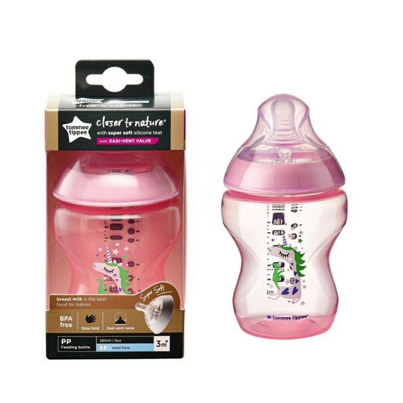 Tommee tippee 5 oz bottles pink top