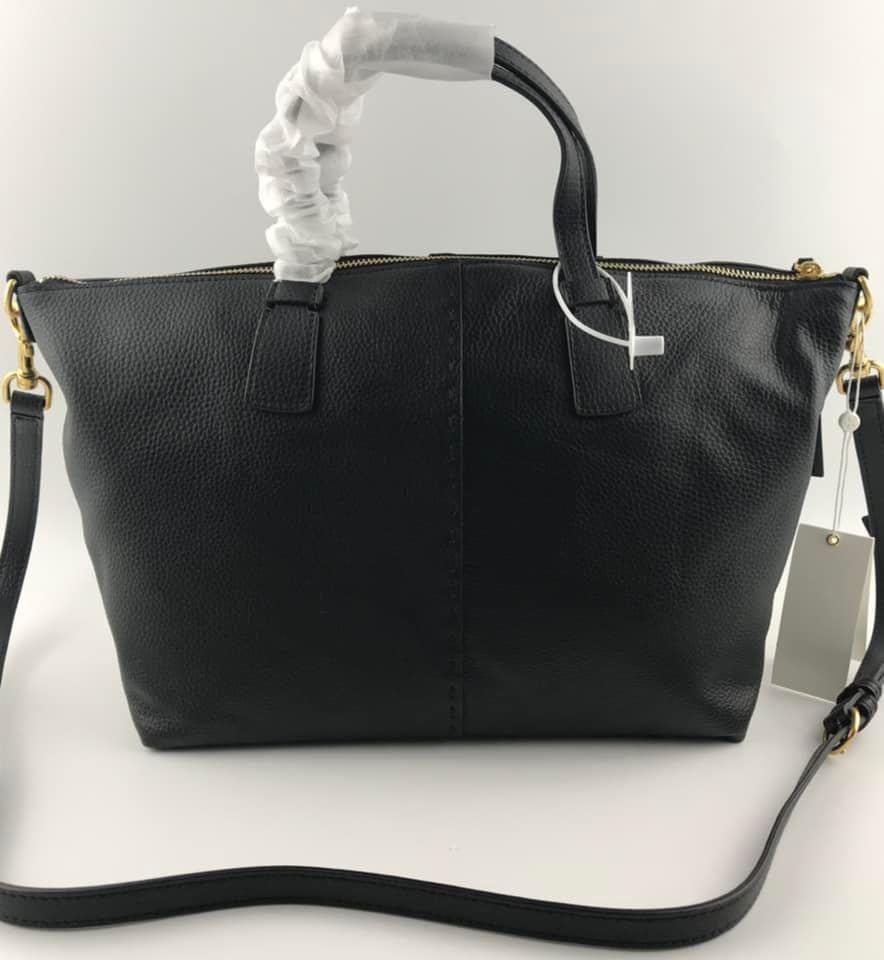 Tory Burch McGraw TopZip Satchel (Black), Women's Fashion, Bags & Wallets, Shoulder Bags on