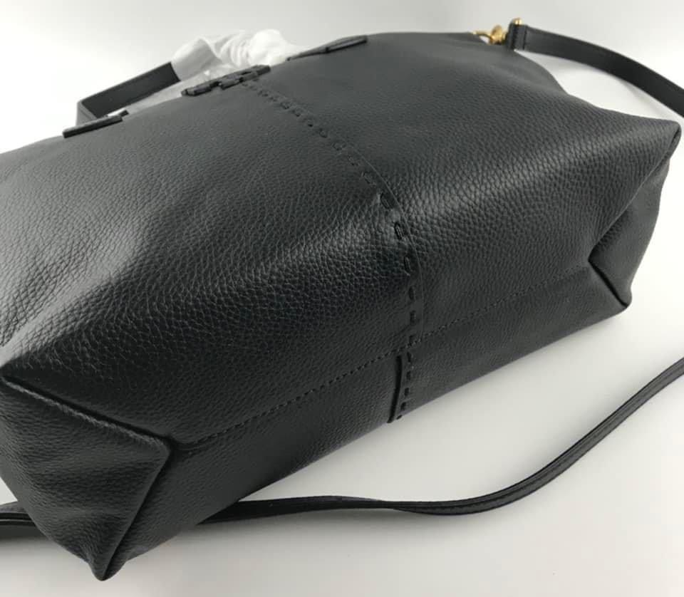 Tory Burch McGraw TopZip Satchel (Black), Women's Fashion, Bags & Wallets, Shoulder Bags on