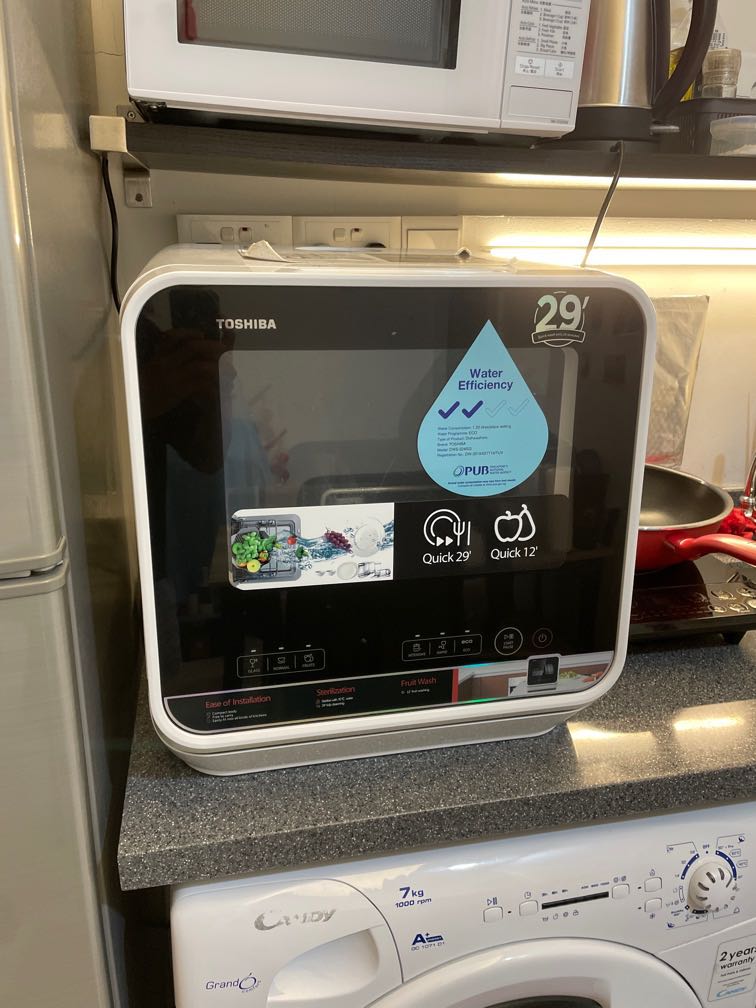 Toshiba countertop dishwasher, TV & Home Appliances, Kitchen Appliances