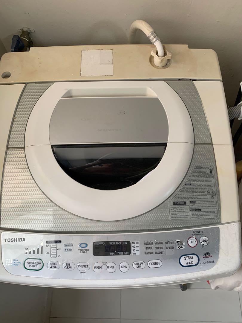 Toshiba Washing Machine AWD 980, TV & Home Appliances, Washing Machines