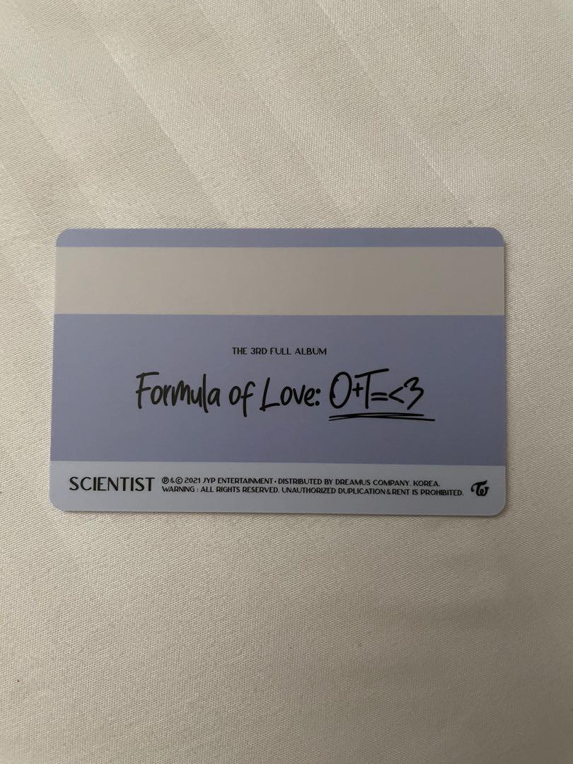 TWICE FOL Formula Of Love Tzuyu Official ID Photo Card PC Hobbies twice-fol-formula-of-love-tzuyu-official-id-photo-card-pc-hobbies